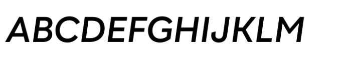 Grafical Semibold Italic Font UPPERCASE