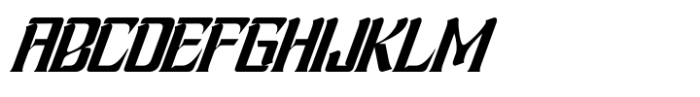 Grafis Techno Italic Font UPPERCASE