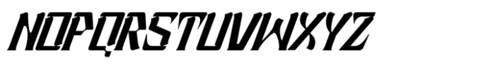 Grafis Techno Italic Font UPPERCASE
