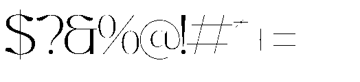 Graflows Regular Font OTHER CHARS
