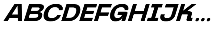 Graftyne Display Bold Expanded Italic Font UPPERCASE