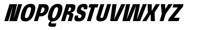 Graftyne Display Bold Extra Condensed Italic Font UPPERCASE