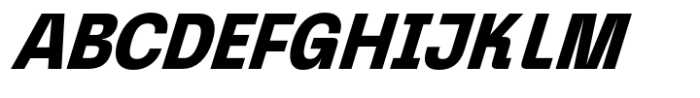 Graftyne Display Bold Semi Condensed Italic Font UPPERCASE