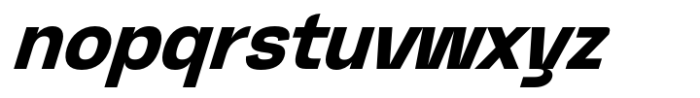 Graftyne Display Bold Semi Condensed Italic Font LOWERCASE