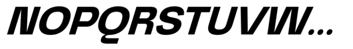 Graftyne Display Bold Semi Expanded Italic Font UPPERCASE