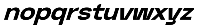 Graftyne Display Bold Semi Expanded Italic Font LOWERCASE