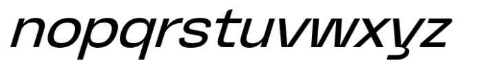 Graftyne Display Expanded Italic Font LOWERCASE