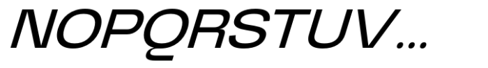 Graftyne Display Extra Expanded Italic Font UPPERCASE
