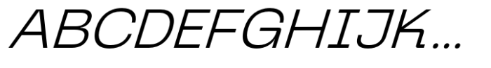 Graftyne Display Extra Light Expanded Italic Font UPPERCASE