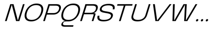 Graftyne Display Extra Light Expanded Italic Font UPPERCASE