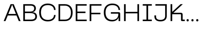 Graftyne Display Extra Light Expanded Font UPPERCASE