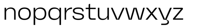 Graftyne Display Extra Light Expanded Font LOWERCASE