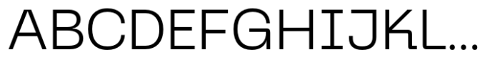 Graftyne Display Extra Light Semi Expanded Font