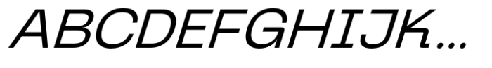 Graftyne Display Light Expanded Italic Font UPPERCASE
