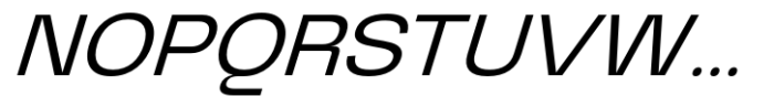 Graftyne Display Light Expanded Italic Font UPPERCASE