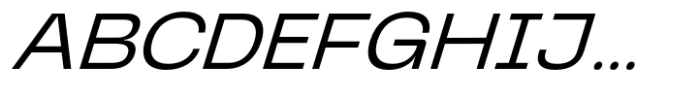 Graftyne Display Light Extra Expanded Italic Font