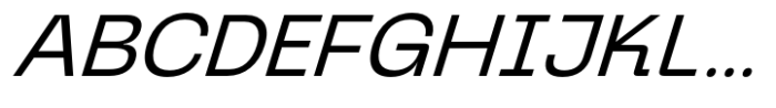 Graftyne Display Light Semi Expanded Italic Font UPPERCASE