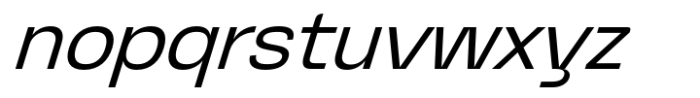 Graftyne Display Light Semi Expanded Italic Font LOWERCASE