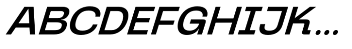 Graftyne Display Medium Expanded Italic Font UPPERCASE