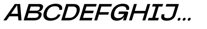 Graftyne Display Medium Extra Expanded Italic Font UPPERCASE