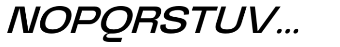 Graftyne Display Medium Extra Expanded Italic Font UPPERCASE