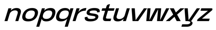 Graftyne Display Medium Extra Expanded Italic Font LOWERCASE