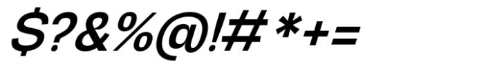 Graftyne Display Medium Semi Condensed Italic Font OTHER CHARS