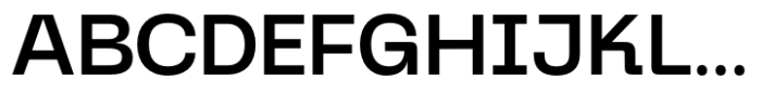 Graftyne Display Medium Semi Expanded Font UPPERCASE