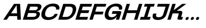 Graftyne Display Semi Bold Expanded Italic Font UPPERCASE