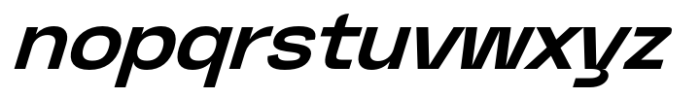 Graftyne Display Semi Bold Expanded Italic Font LOWERCASE