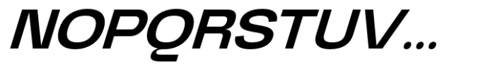 Graftyne Display Semi Bold Extra Expanded Italic Font UPPERCASE