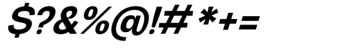 Graftyne Display Semi Bold Semi Condensed Italic Font OTHER CHARS