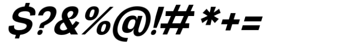 Graftyne Display Semi Bold Semi Expanded Italic Font OTHER CHARS