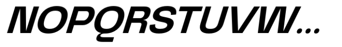 Graftyne Display Semi Bold Semi Expanded Italic Font UPPERCASE