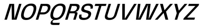 Graftyne Display Semi Condensed Italic Font UPPERCASE