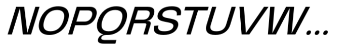 Graftyne Display Semi Expanded Italic Font UPPERCASE
