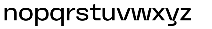 Graftyne Display Semi Expanded Font LOWERCASE
