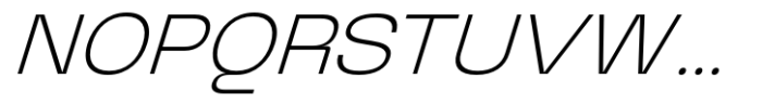 Graftyne Display Thin Expanded Italic Font UPPERCASE