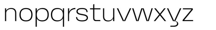Graftyne Display Thin Expanded Font LOWERCASE