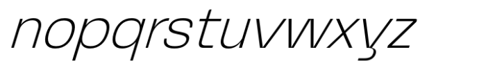 Graftyne Display Thin Italic Font LOWERCASE