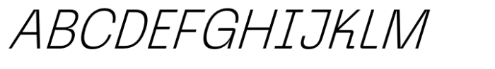 Graftyne Display Thin Semi Condensed Italic Font UPPERCASE