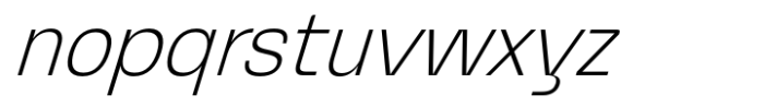 Graftyne Display Thin Semi Condensed Italic Font LOWERCASE