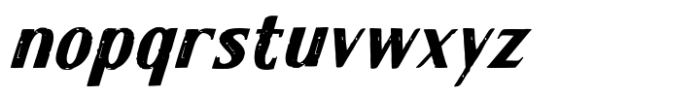Gragast Oblique Font LOWERCASE