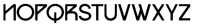 Gragien Font UPPERCASE