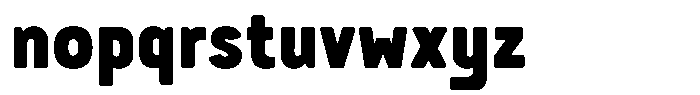Graify Extra Bold Rounded Font LOWERCASE
