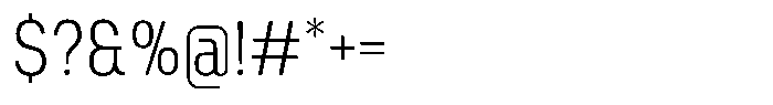 Graify Light Font OTHER CHARS