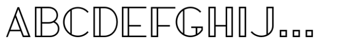 Graigway Sans Line Font UPPERCASE