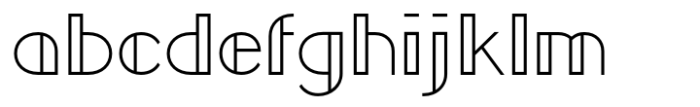 Graigway Sans Line Font LOWERCASE