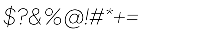 Gramatika Extra Light Italic Font OTHER CHARS
