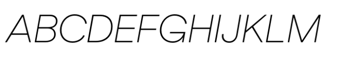 Gramatika Extra Light Italic Font UPPERCASE